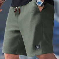 Herren Bermuda Shorts mit komfortabler Passform und verstellbarem Kordelzug in Grün