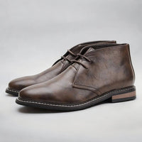 Herren Chukka Boots mit Orthopädischer Arch Support Schnürung Klassisch in Dunkelbraun