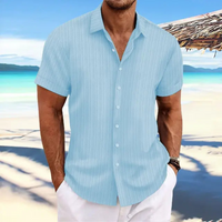 Herren Elegantes Jacquardhemd | Vielseitig und Stilvoll in Blau