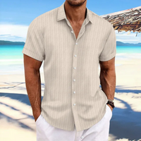 Herren Elegantes Jacquardhemd | Vielseitig und Stilvoll in Khaki