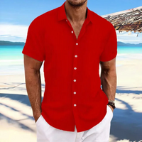 Herren Elegantes Jacquardhemd | Vielseitig und Stilvoll in Rot