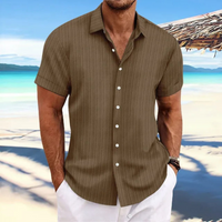 Herren Elegantes Jacquardhemd | Vielseitig und Stilvoll in Braun