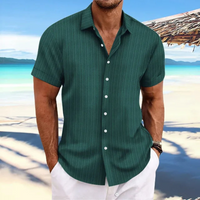 Herren Elegantes Jacquardhemd | Vielseitig und Stilvoll in Grün
