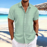 Herren Elegantes Jacquardhemd | Vielseitig und Stilvoll in Hellgrün