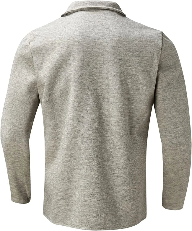 Herren Freizeitblazer mit Frontknöpfen und Aufgesetzten Taschen