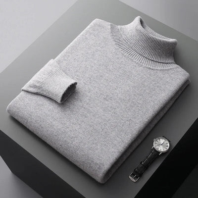 Herren-Rollkragenpullover – Elegantes Design, normale Passform, lange Ärmel