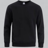 Herren Sweatshirt Rundhalsausschnitt – Bequemer Pullover für Freizeit und Alltag in Schwarz