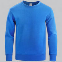 Herren Sweatshirt Rundhalsausschnitt – Bequemer Pullover für Freizeit und Alltag in Blau