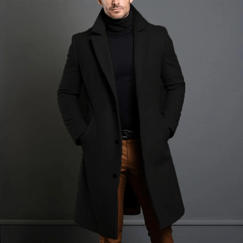 Herren Trenchcoat Hochwertiges Material Klassischer Stil