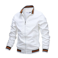 Herren Übergangsjacke Bomberstil | Lässiger Look in Weiß