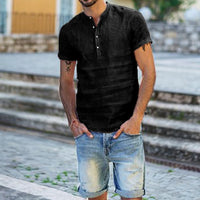 Kristoffer - Sommerliches Brise-Hemd in T-Shirt Schwarz