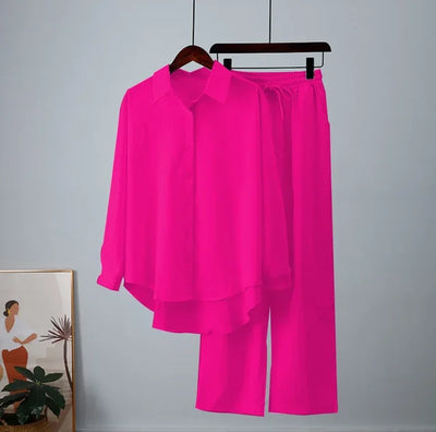 Anna - 2-teiliges Set mit weitem Bein für den Herbst/Winter