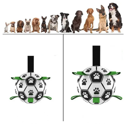 Nachhaltiger Hundesportball mit Griffen – TugBounce