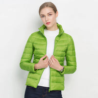 Urban Chic Leichte Daunenjacke - Ilse in Apfelgrün