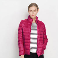 Urban Chic Leichte Daunenjacke - Ilse in Fuchsia