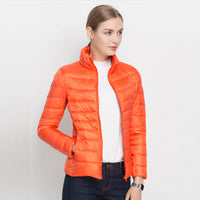 Urban Chic Leichte Daunenjacke - Ilse in Orange