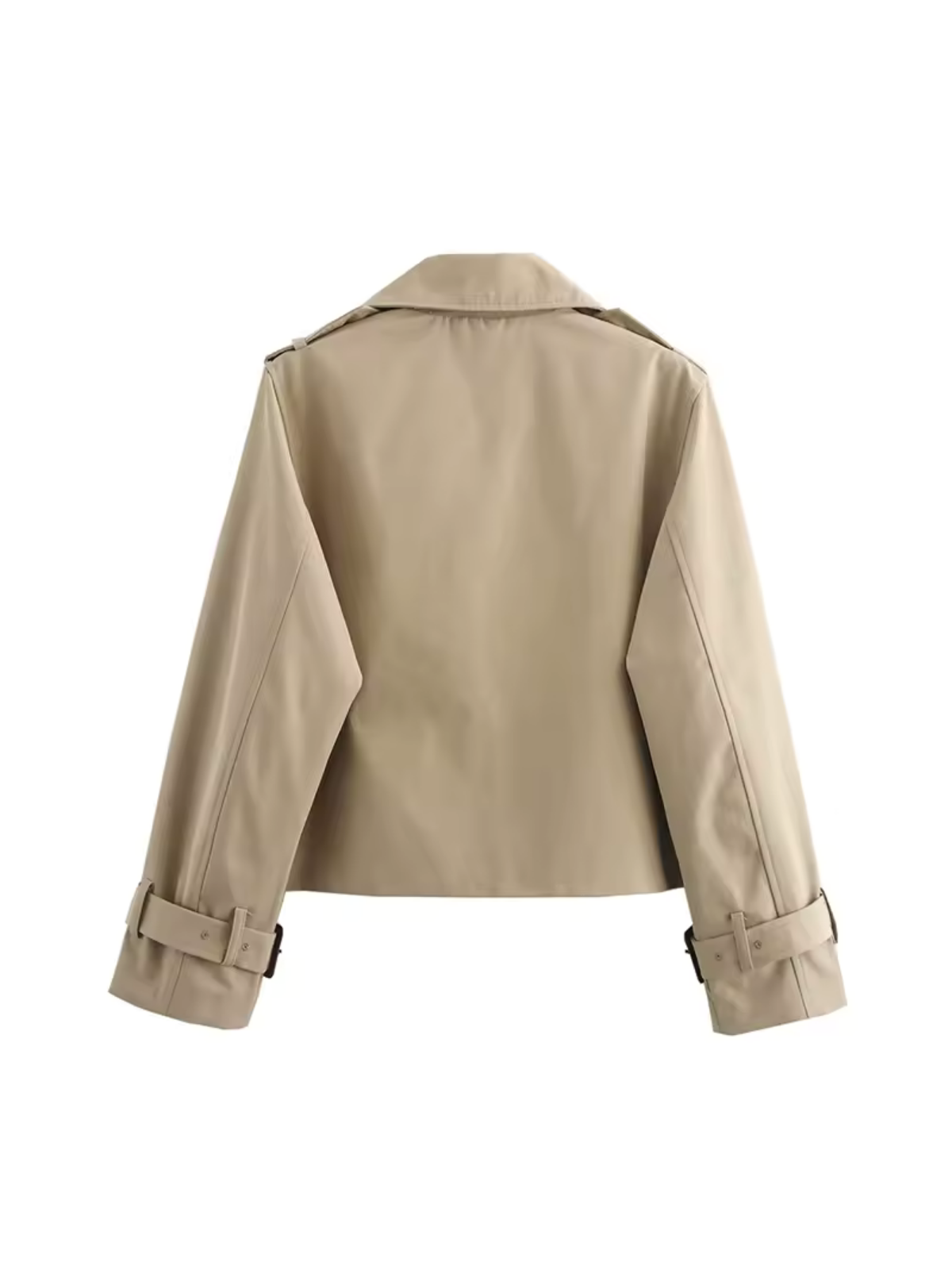 Damen Trenchcoat mit Reverskragen und Gürtelmanschetten