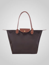 Marley | Damen Elegante Studd-Verschluss Schultertasche in Kaffee