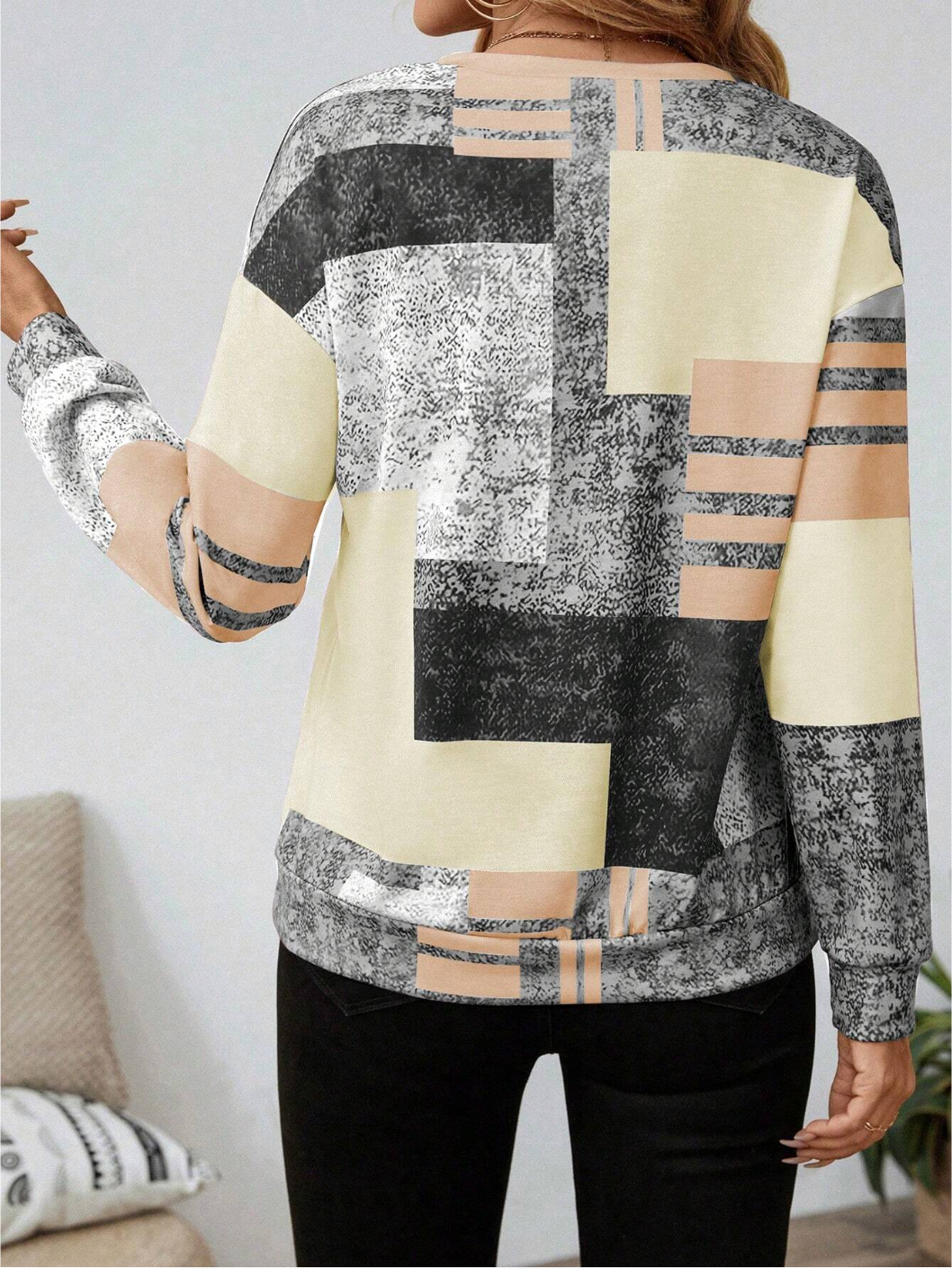 Tricia™ – Sweatshirt mit Grafikprint und Reißverschluss