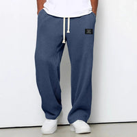 Isaac | Lässige Weite Hose in Blau
