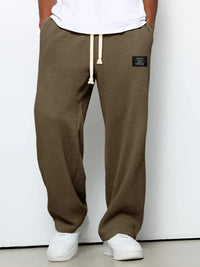Isaac | Lässige Weite Hose in Dunkelbraun
