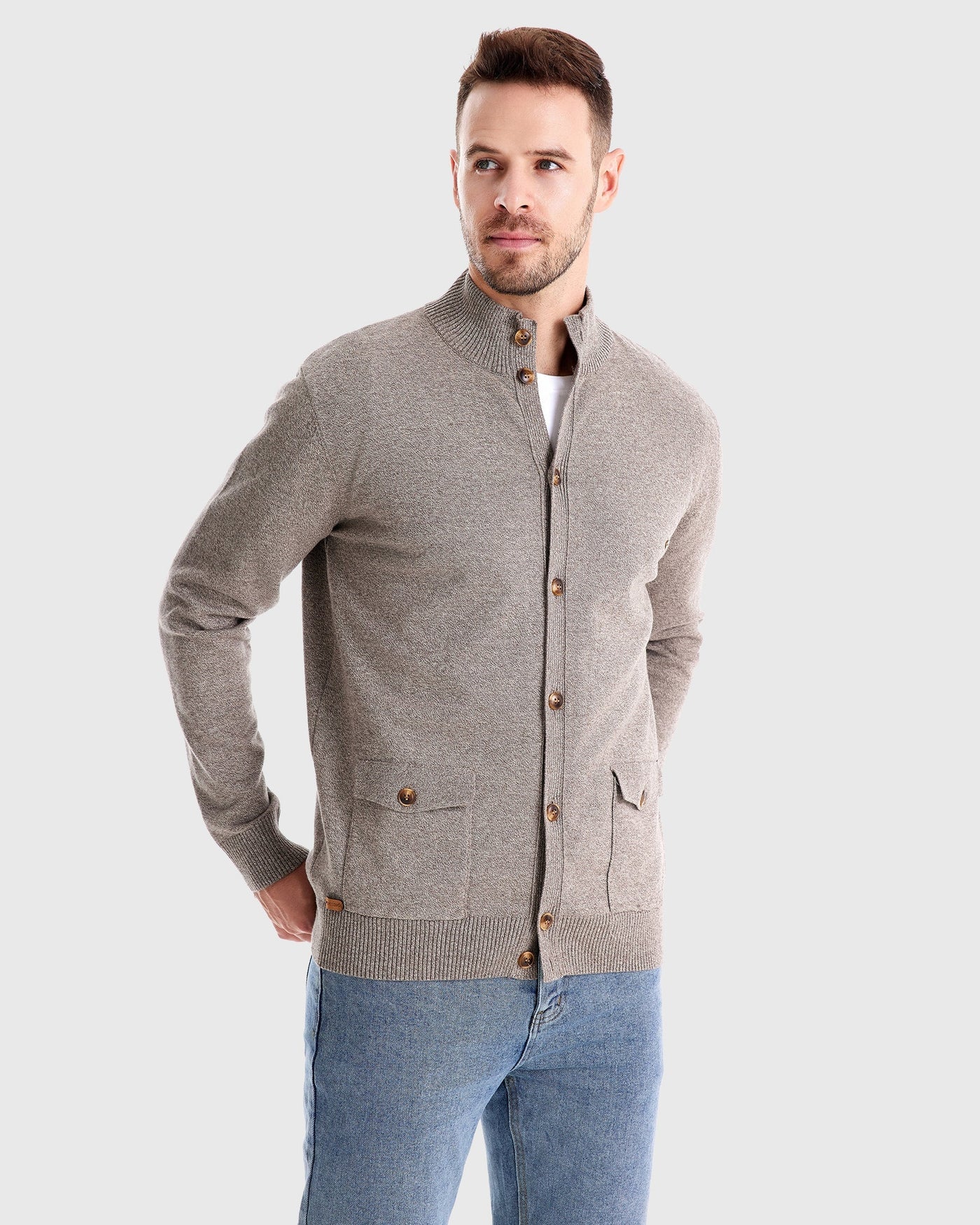 Leonard | Knopf-Cardigan