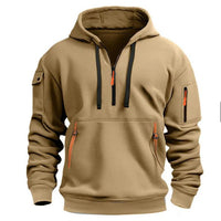 Halbreißverschluss-Pullover - Isaac in Kamel