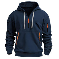 Halbreißverschluss-Pullover - Isaac in Blau