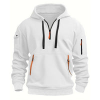Halbreißverschluss-Pullover - Isaac in Weiß