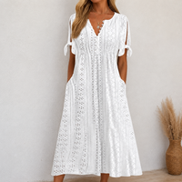 Siena - Luftiges Boho-Sommerkleid in Weiß