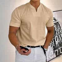 Jason - Herren-Trainingsshirt mit kurzen Ärmeln in Khaki
