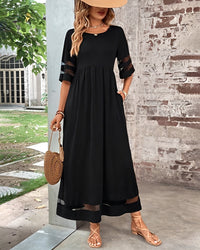 Evie - Elegantes Freizeitkleid in Schwarz