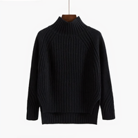 LOLA™ - Strickpullover mit Rundhalsausschnitt in Schwarz