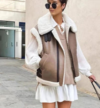 Stylische Teddyjacke für Frauen - Mette in Braun