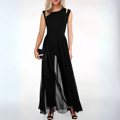 Damen Faltrock Jumpsuit mit Cut-Out für den Sommer