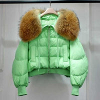 Dicke Damen-Pufferjacke für den Winter - Joyce in Grün 2