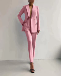 Johanna – Blazer & Hose Set für Damen in Rosa