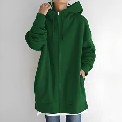 Jadwiga - Fleece-Hoodie mit Reißverschluss