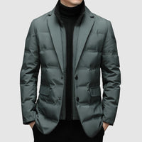 Herren Winterjacke | Slim Fit Gestepptes Design in Grau