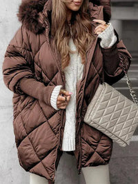 Jamie | Elegante Damenjacke für Frauen Winter in Dunkelbraun