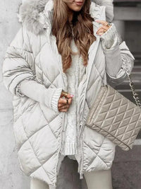 Jamie | Elegante Damenjacke für Frauen Winter in Weiß