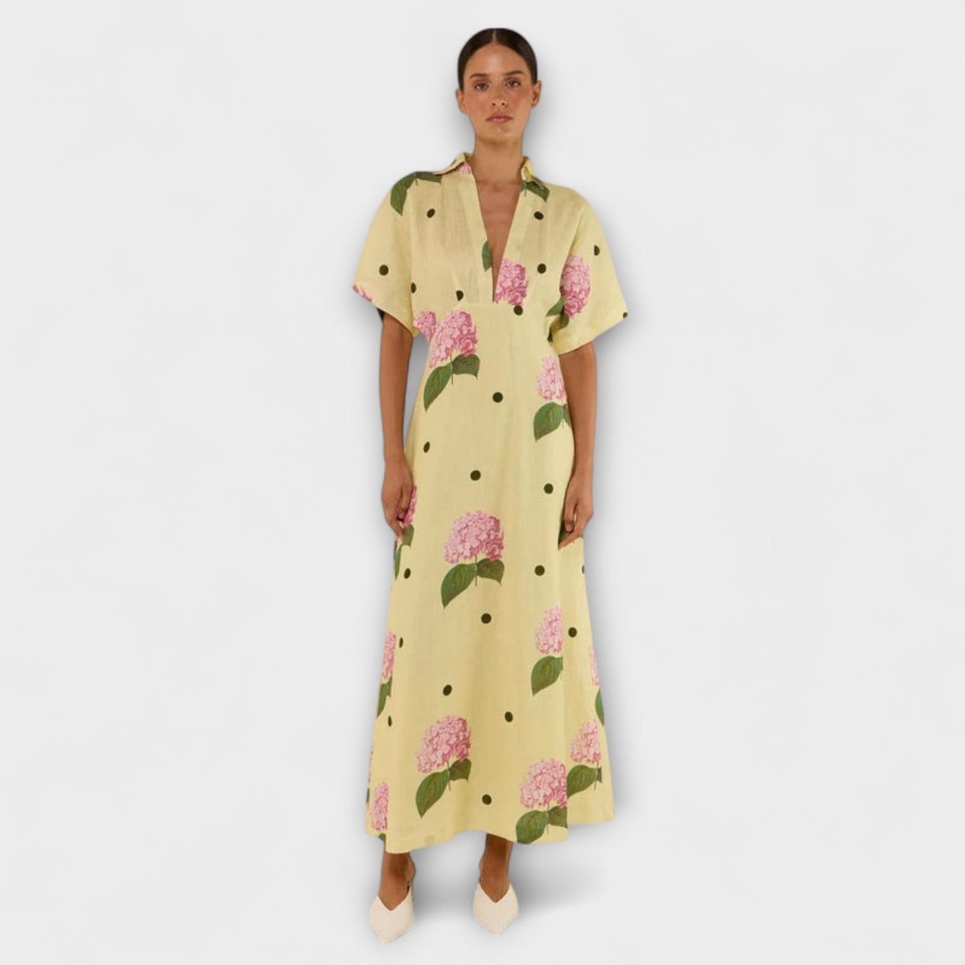 Kayla - Langes Fließendes Kleid