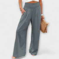 Julie - Luftige und elegante Hose in Grau