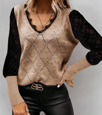 Lenore | Damen Stylishes Oberteil | Elegant in Khaki