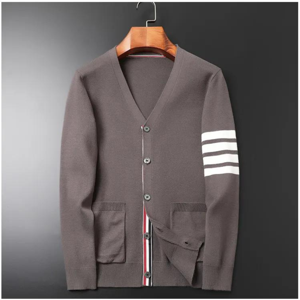 KENNETH - Trendiger gestreifter Cardigan für Männer