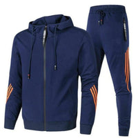 Bequeme Jacke & Hose im Set - Kern in Marineblau