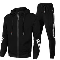 Bequeme Jacke & Hose im Set - Kern in Schwarz