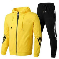 Bequeme Jacke & Hose im Set - Kern in Gelb