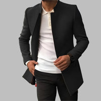 Adrian | Slim Fit Trench Coat in Schwarz