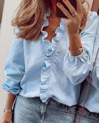 Malina - Elegante Bluse für Damen in Hellblau